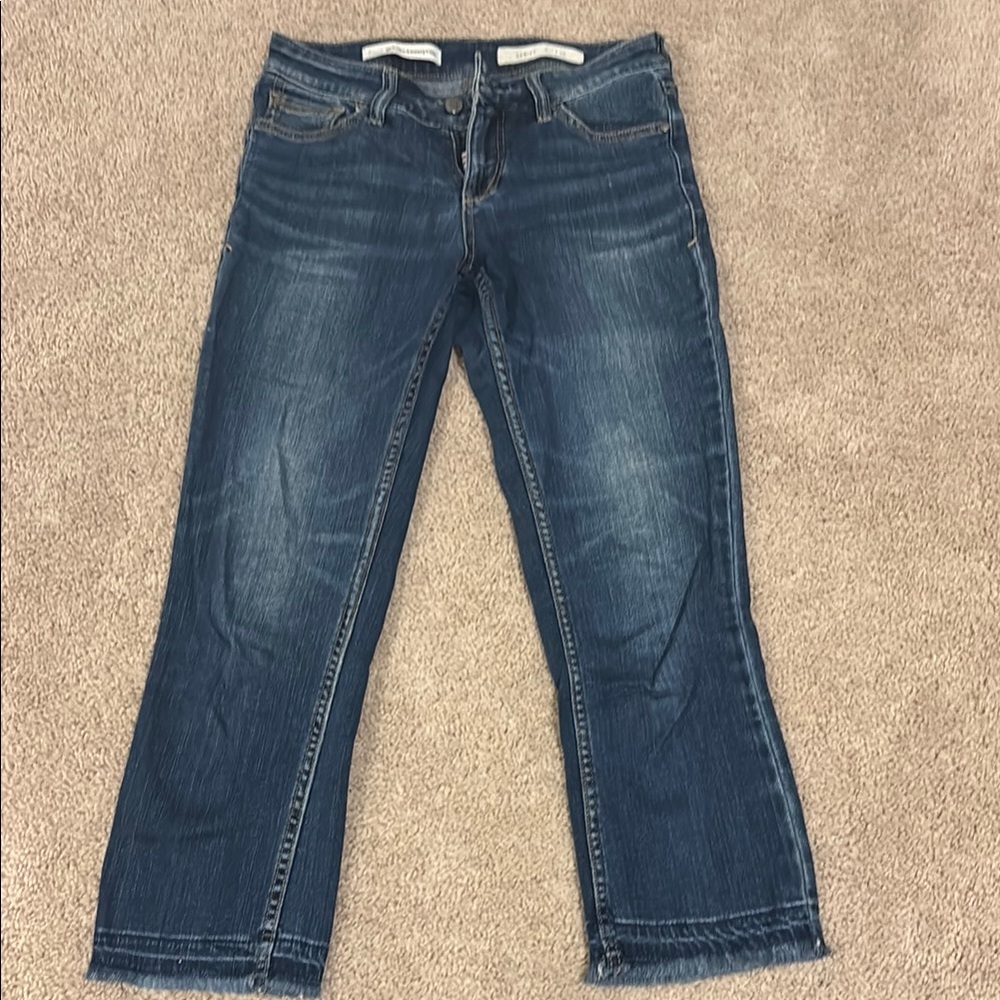 Pilcro and the Letterpress Blue Ankle Cropped Jeans